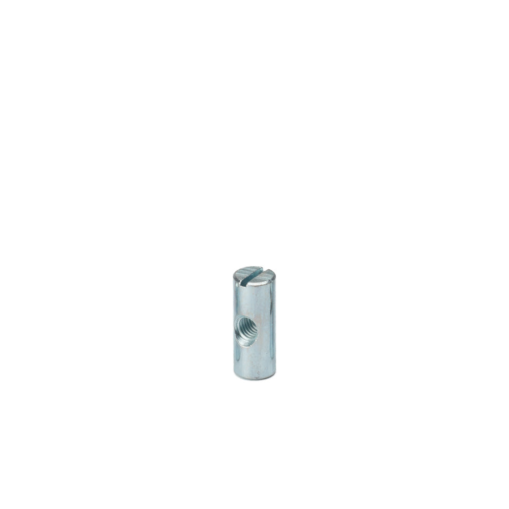 M6 x 25mm x Ø10mm Cross Dowel / Barrel Nut - Centre Threaded