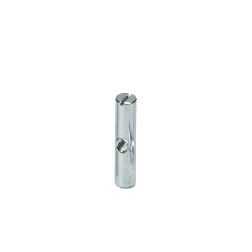 M6 x 45mm x Ø10mm Cross Dowel / Barrel Nut - Centre Threaded
