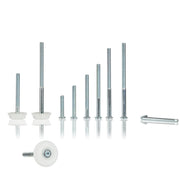 Plastic Headboard Buffers with M8 bolts - 50mm to 150mm (pair)