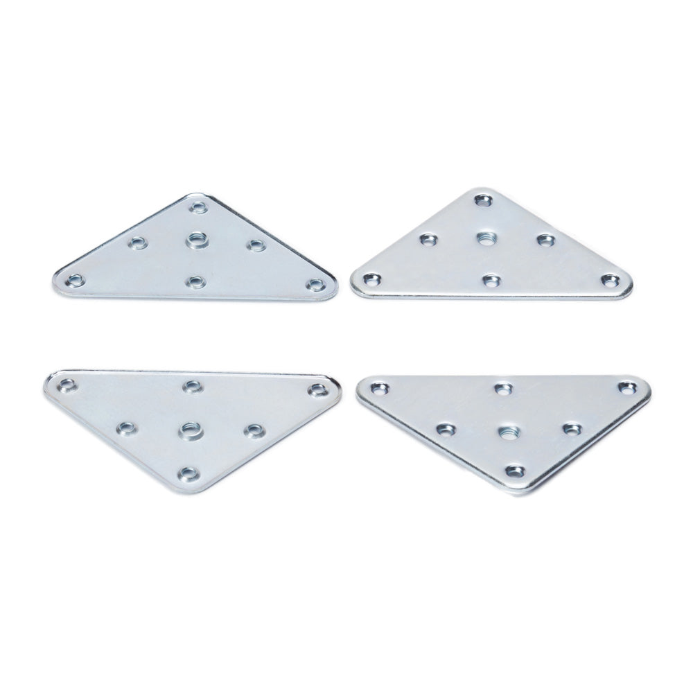 M8 Corner Flat Bracket Brace Plate 90mm x 90mm (set of 4)