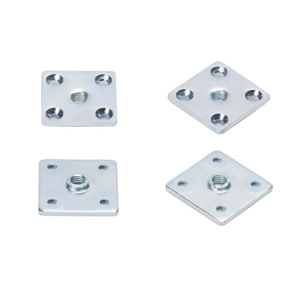 M8 Furniture Leg Connecting Fixing Plate 37mm x 37mm x 3mm (Sold Individually)