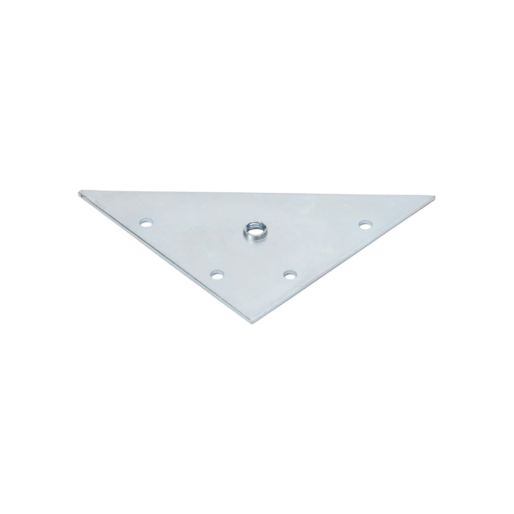 M8 Triangle Flat Furniture Leg Fixing Plate 117mm x 117mm (set of 4)