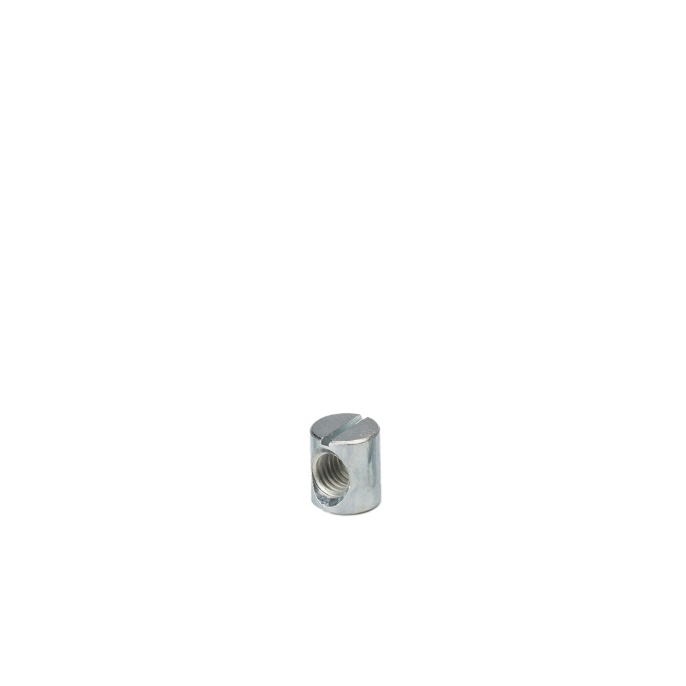M8 x 12mm x Ø12mm Cross Dowel/ Barrel Nut - Centre Threaded
