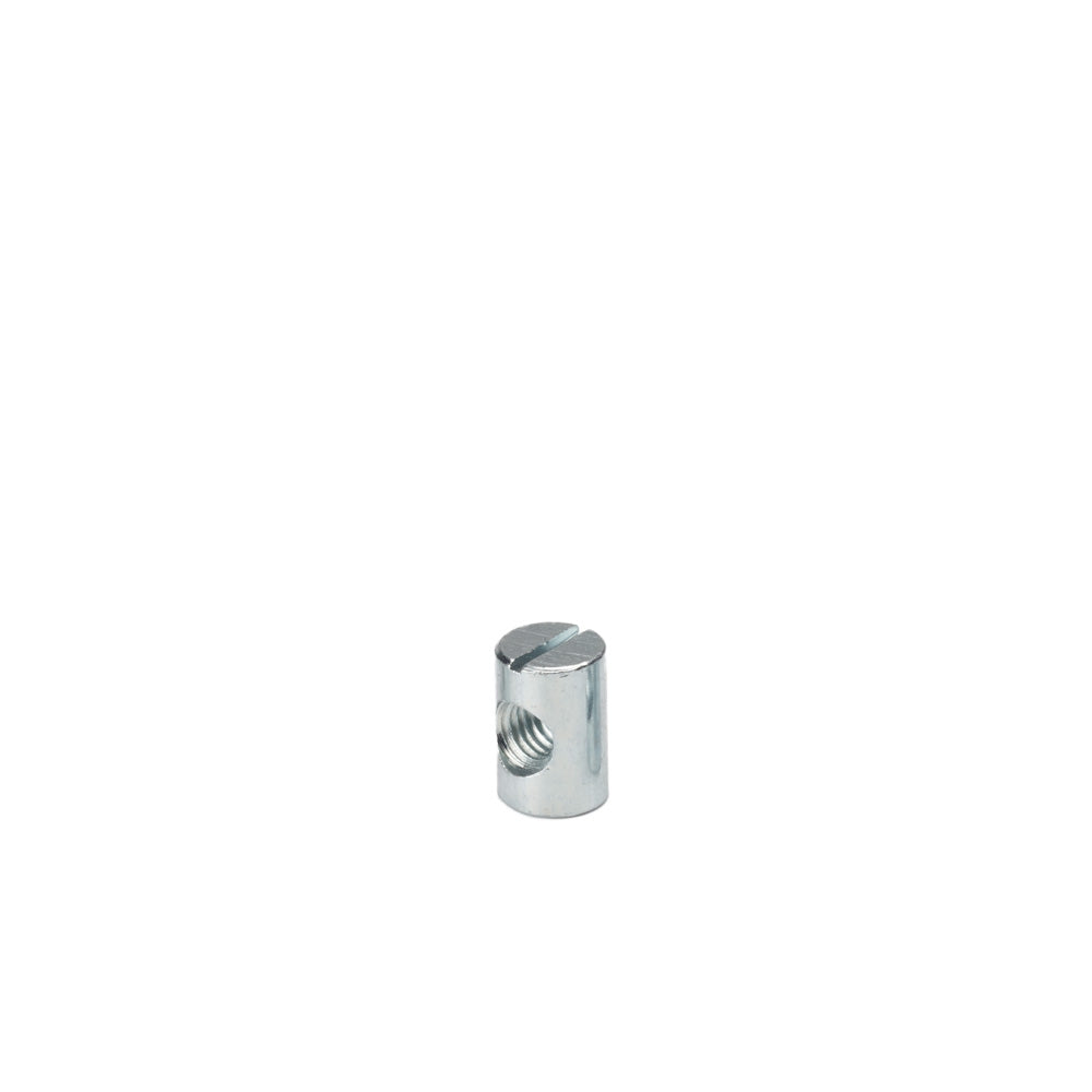 M8 x 16mm x Ø12mm Cross Dowel/ Barrel Nut - Centre Threaded