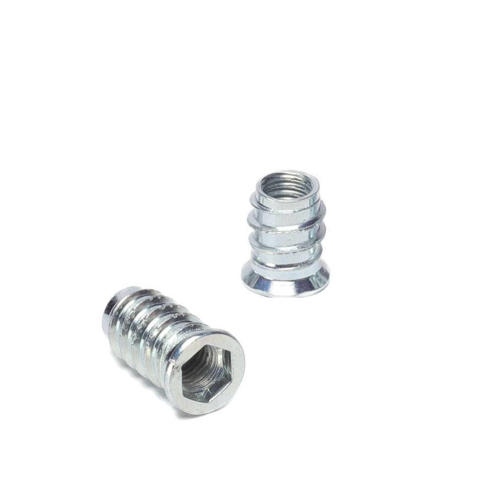 M8 x 17mm Steel Threaded Inserts for Wood