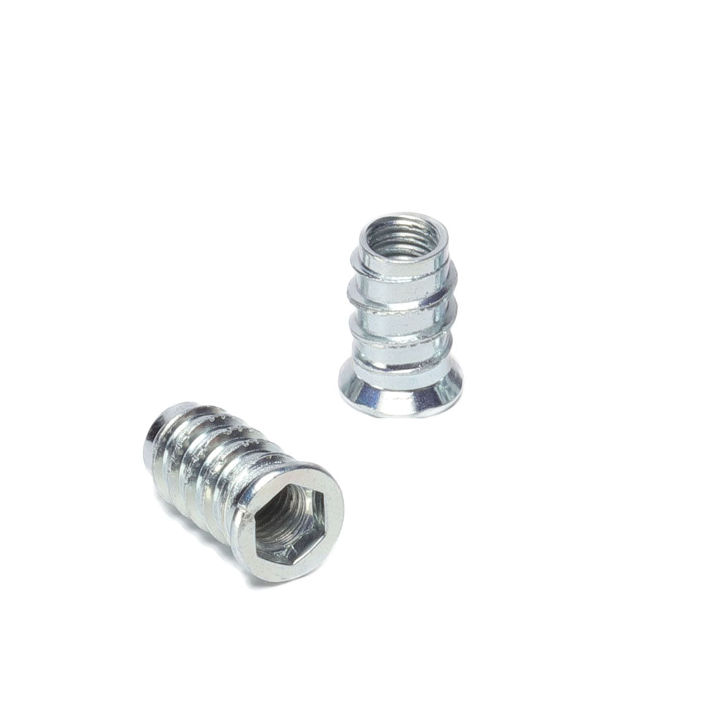 M8 x 20mm Steel Threaded Inserts for Wood