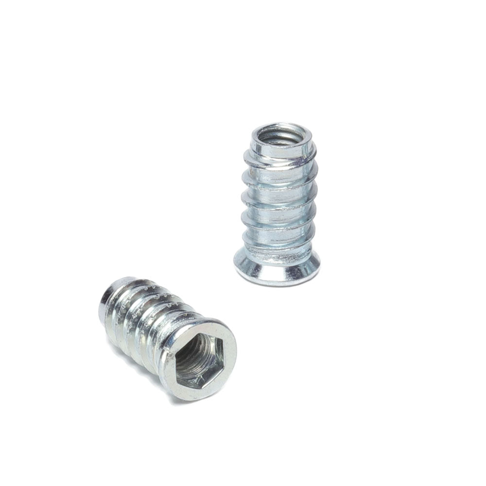 M8 x 24mm Threaded inserts for wood - High Quality Steel