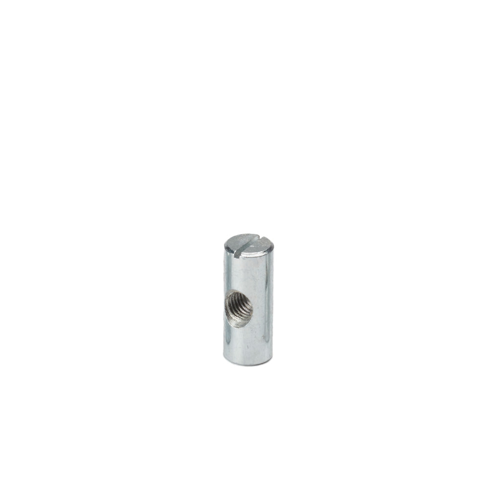 M8 x 25mm x Ø12mm Cross Dowel/ Barrel Nut - Centre Threaded