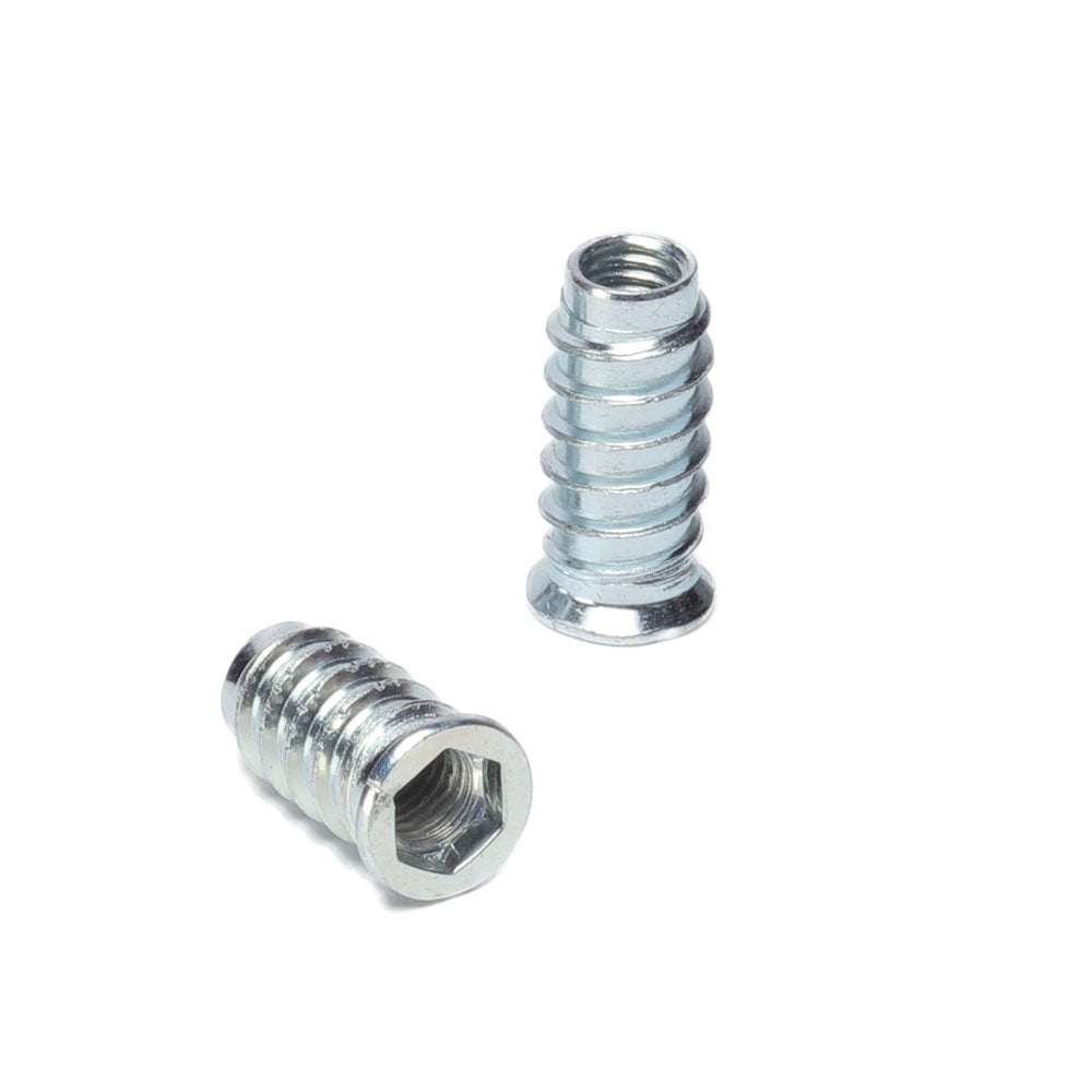 M8 x 28mm Steel Threaded Inserts for Wood