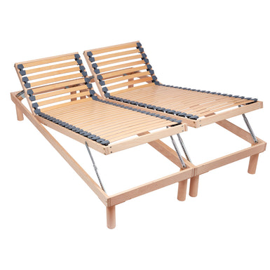 Manual Tilting Adjustable Floor Standing Premium Second-Generation Dual Row Slatted Bed Base