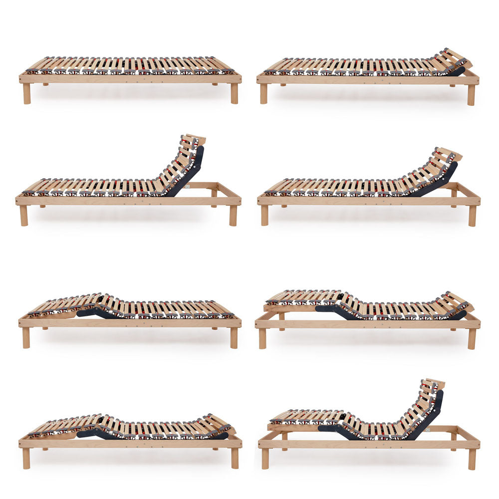 Motion 5 Electric Adjustable Floor-Standing Slatted Bed Base | Fifth-Generation | Single Row | Firmness Control
