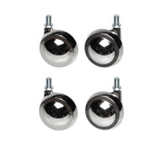 Nickel Metal Shepherd Castors - M10 Stem