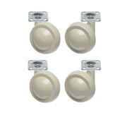Pebble Metal Shepherd Castors - Plate Fitting