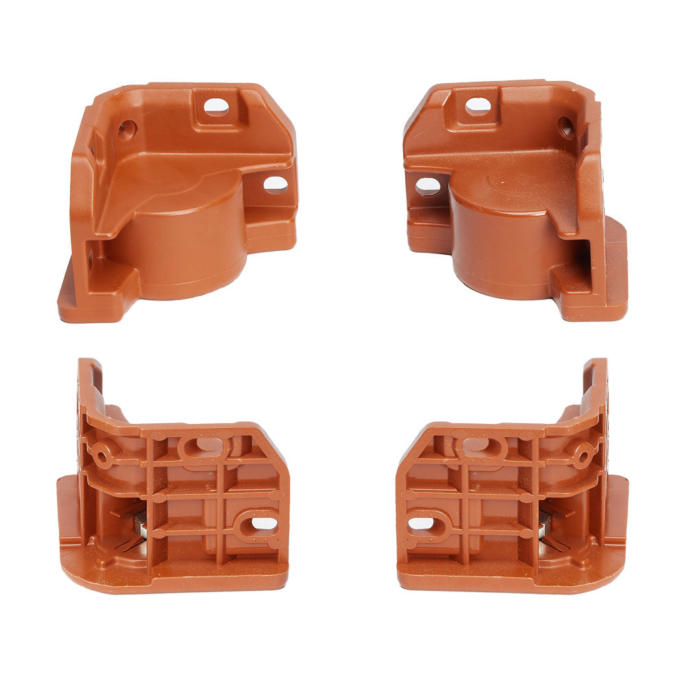 Plastic Internal Corner Support Bed Brackets M8