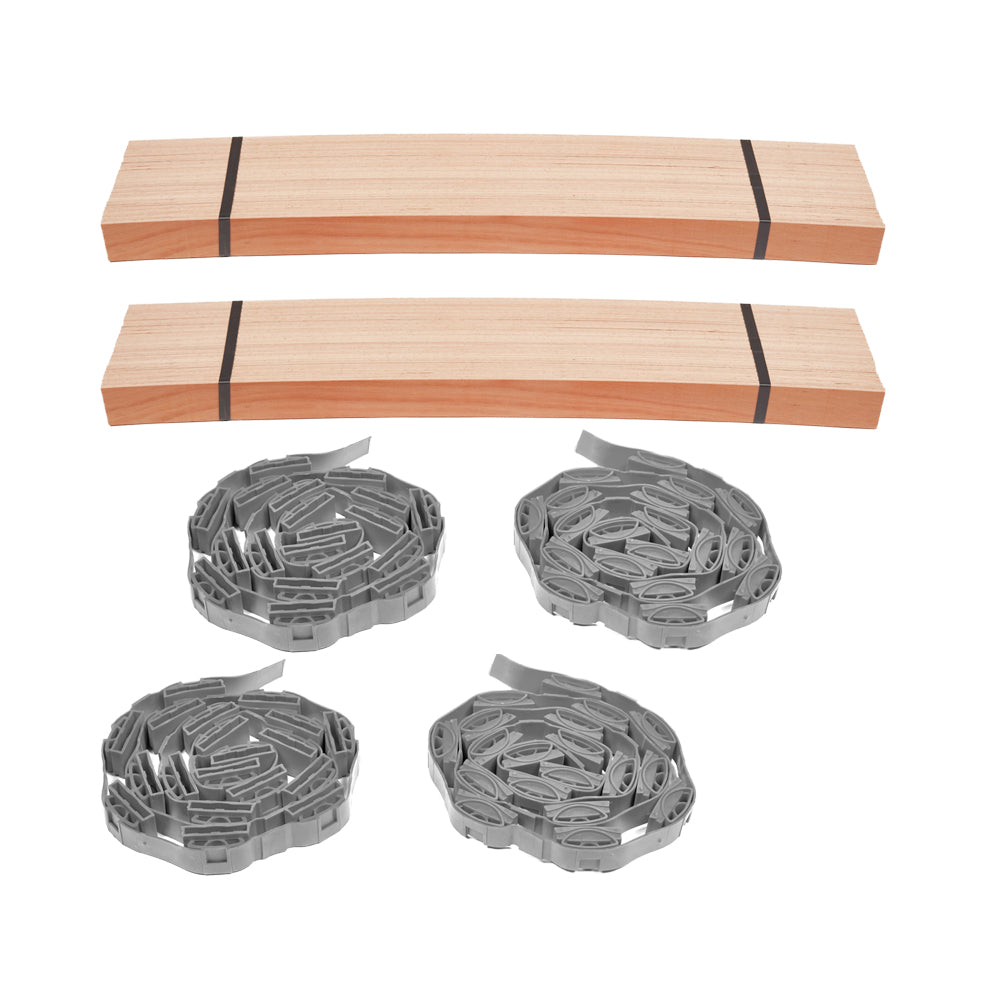 Premium Rubber Roll-out (with Suspension) Sprung Bed Slat Double Row Kit