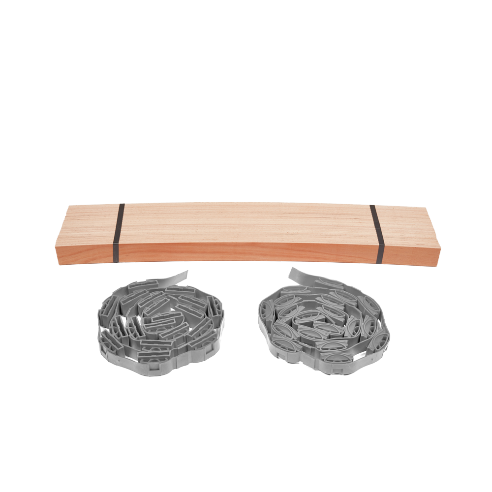Premium Rubber Roll-out (with Suspension) Sprung Bed Slat Single Row Kit
