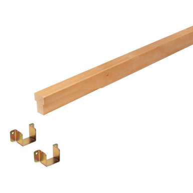 Replacement Centre Support Rail for Sprung Bed Slats - Solid Beech 65mm x 42mm x 2100mm