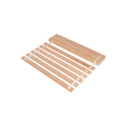 4ft Solid Beech Flat Bed Slats for Small Double Beds - Webbed Sets