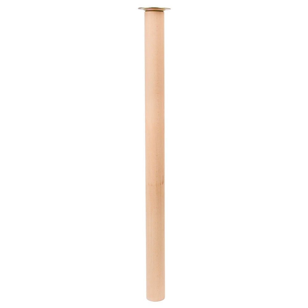 Cylinder Solid European Beech Wooden Breakfast Bar Support Legs