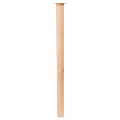 Cylinder Solid European Beech Wooden Breakfast Bar Support Legs