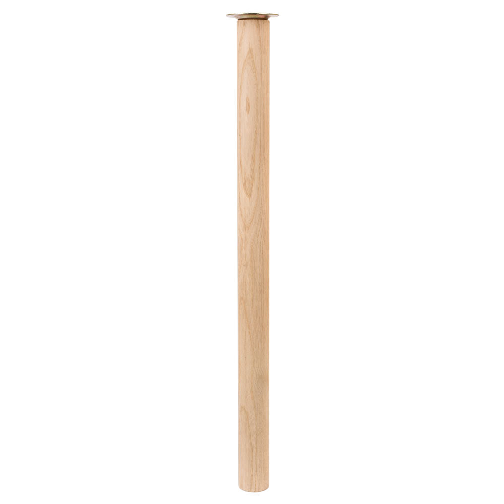 Cylinder Solid European Oak Wooden Breakfast Bar Support Legs