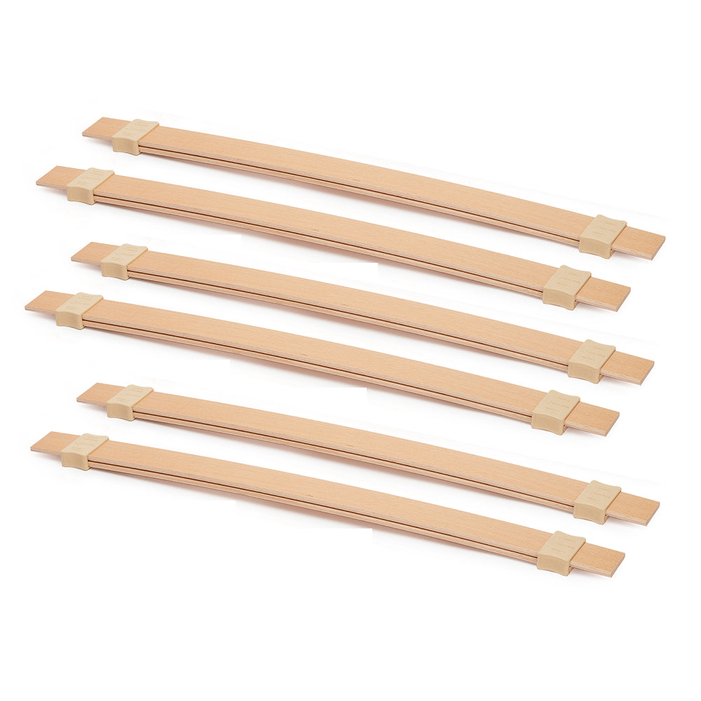 Standard Double Row Sprung Bed Slat Kit with 30 x 63mm Beech Sprung Bed ...