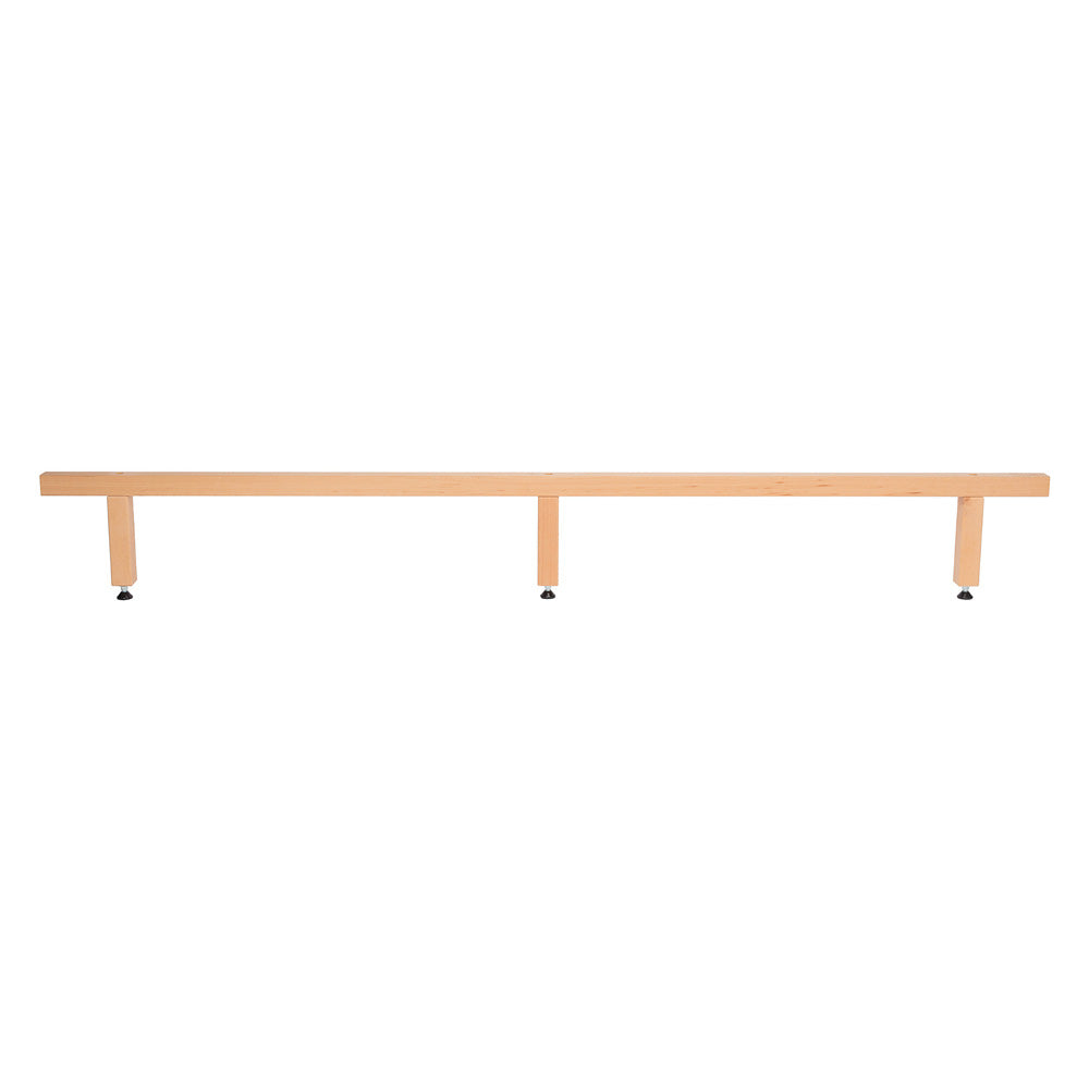 Universal Bed Centre Support Rail Kit with Wooden Feet for Flat Slats