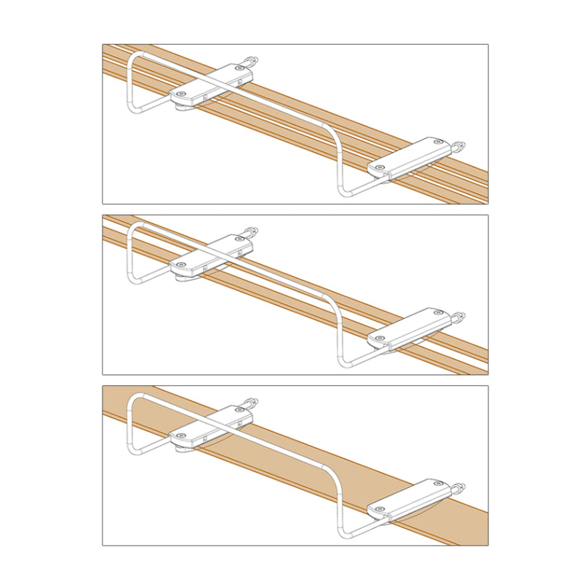 Universal Mattress Stopper for Bed Slats (Head or Foot) - (Pair)